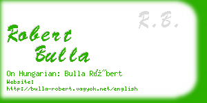 robert bulla business card